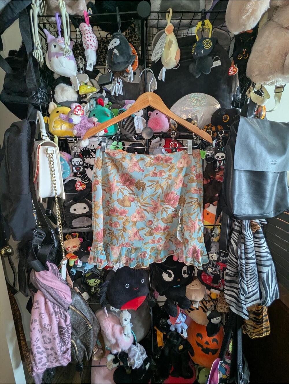 Y2K Sheer Mesh Floral Mini Skirt